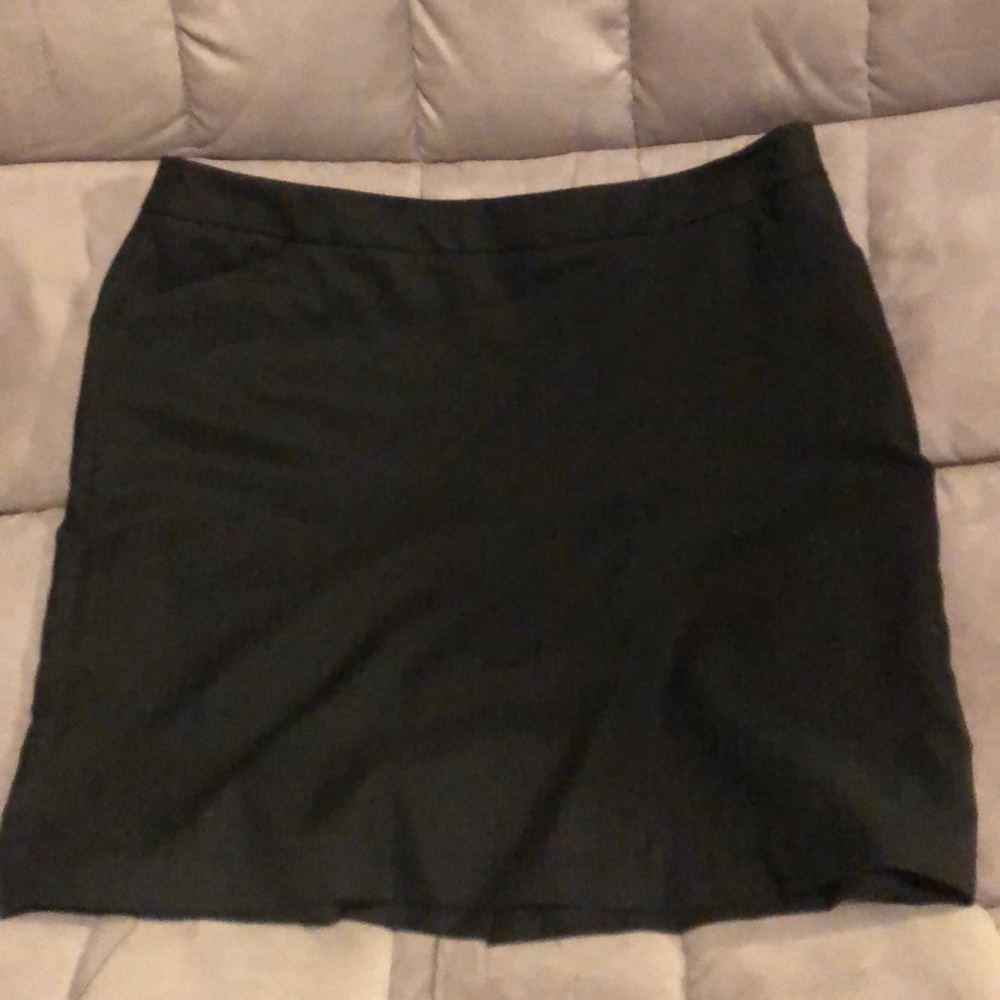 Pinstripe pencil skirt